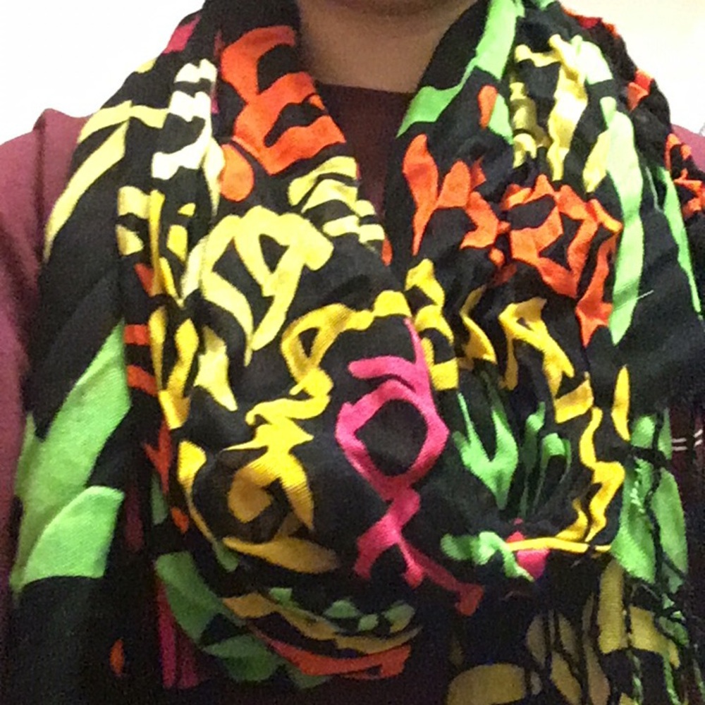 New York print scarf